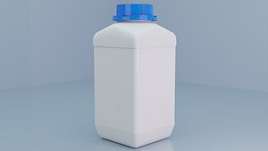 Low-Poly Lab Reagent Bottle