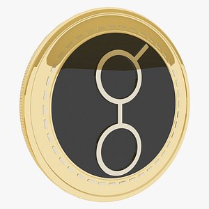 3D Golem Cryptocurrency Gold Coin