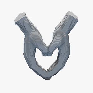 3D Love Hand Sculpture