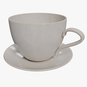 3D Dirty Coffee Cup