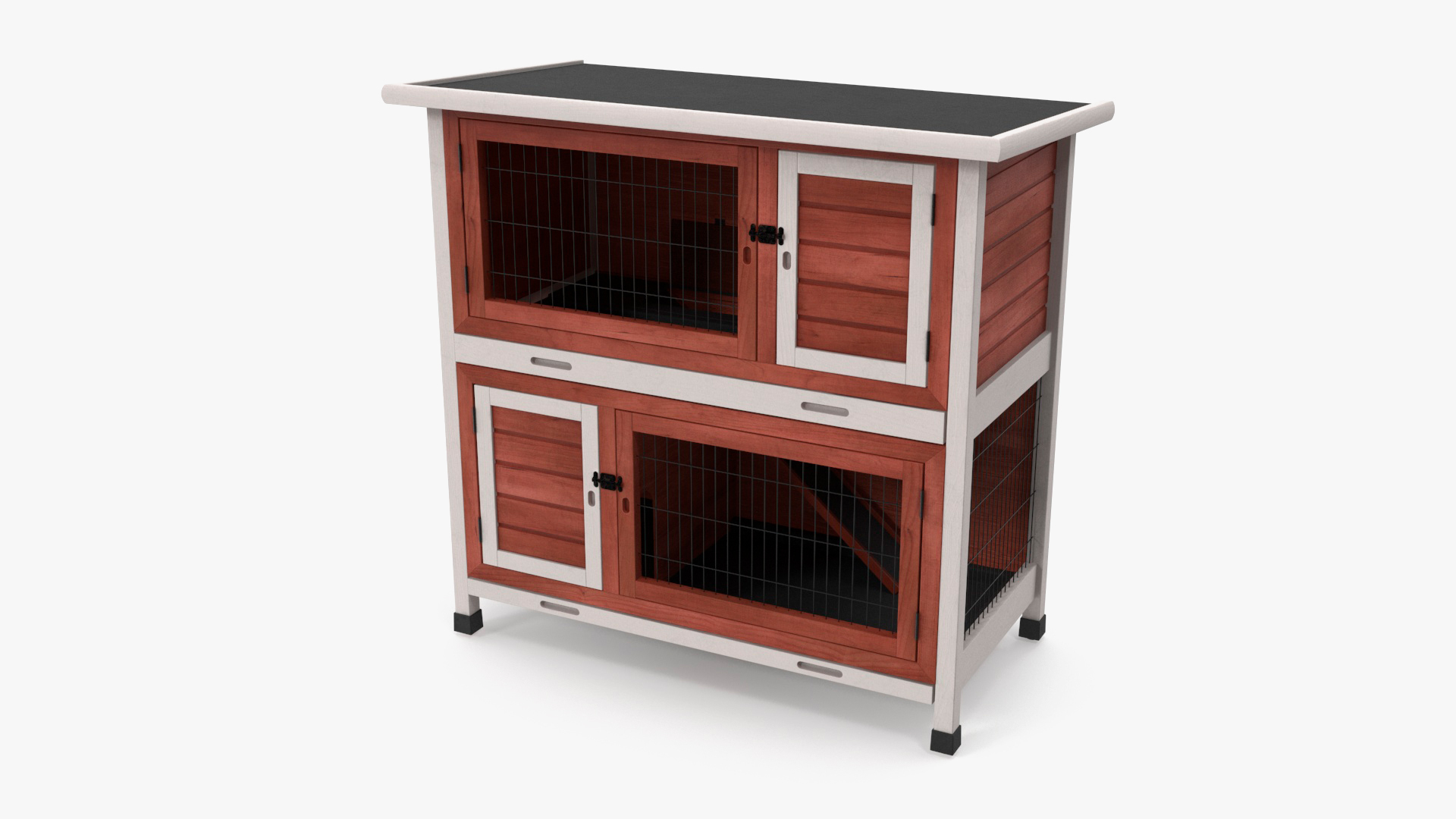 Painted store rabbit hutch