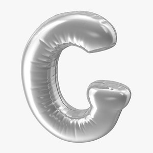 Foil Balloon Letter G Silver