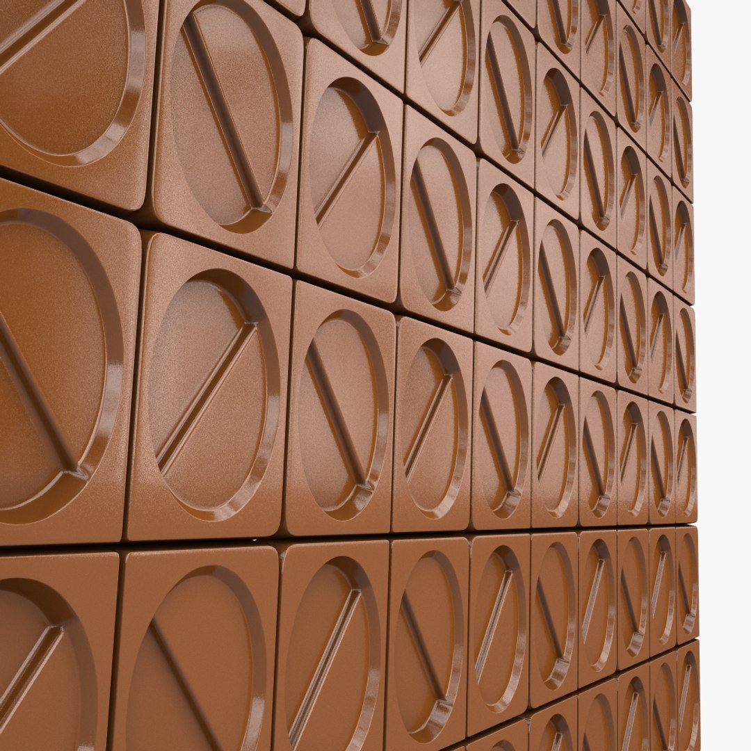 Button Wall Tile 3d Model