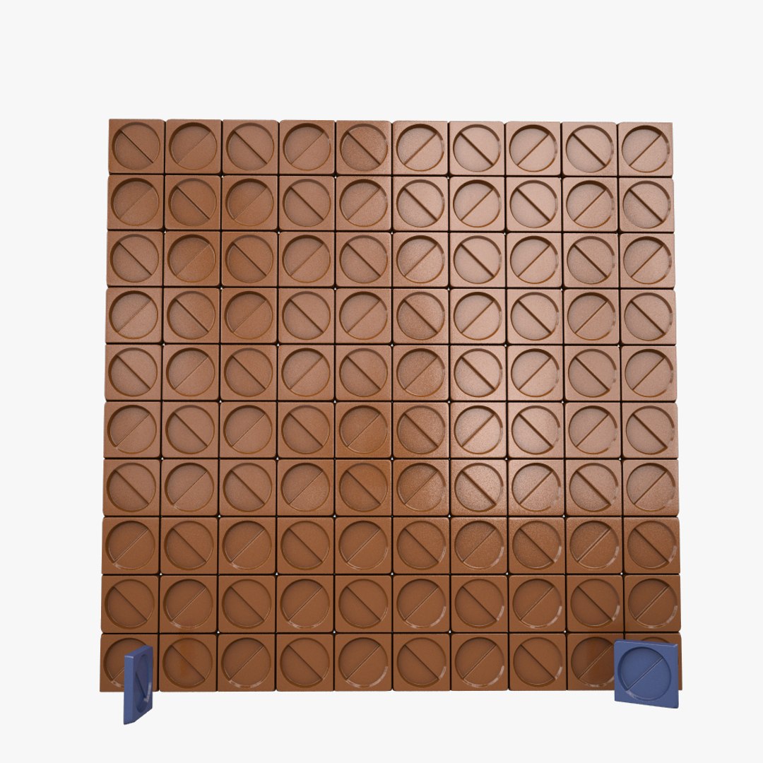 Button Wall Tile 3d Model