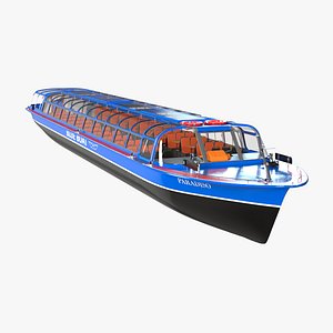 Amsterdam Canal Cruise Blue Boat