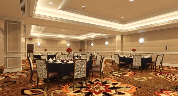 interior hotel 3D model