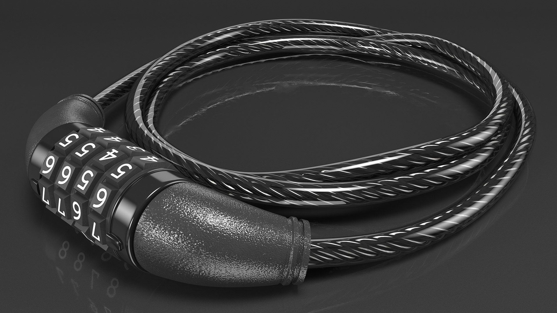 Master Lock Combination Cable 3D TurboSquid 1653254