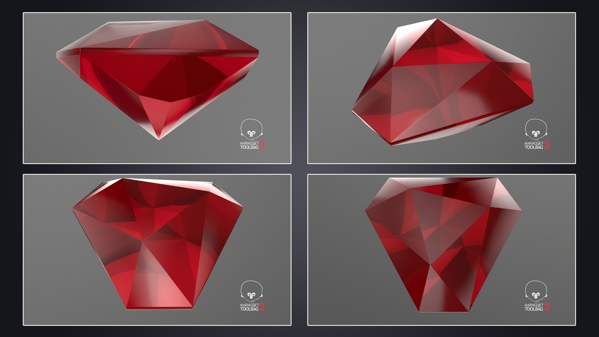 3D Ruby Stone Collection model https://p.turbosquid.com/ts-thumb/sM/oOk3jT/3f/shieldstepcutruby_pbr/jpg/1719118733/1920x1080/fit_q87/23c8f3c3ac5ded39389fd9eeeb505a604fa3b57f/shieldstepcutruby_pbr.jpg