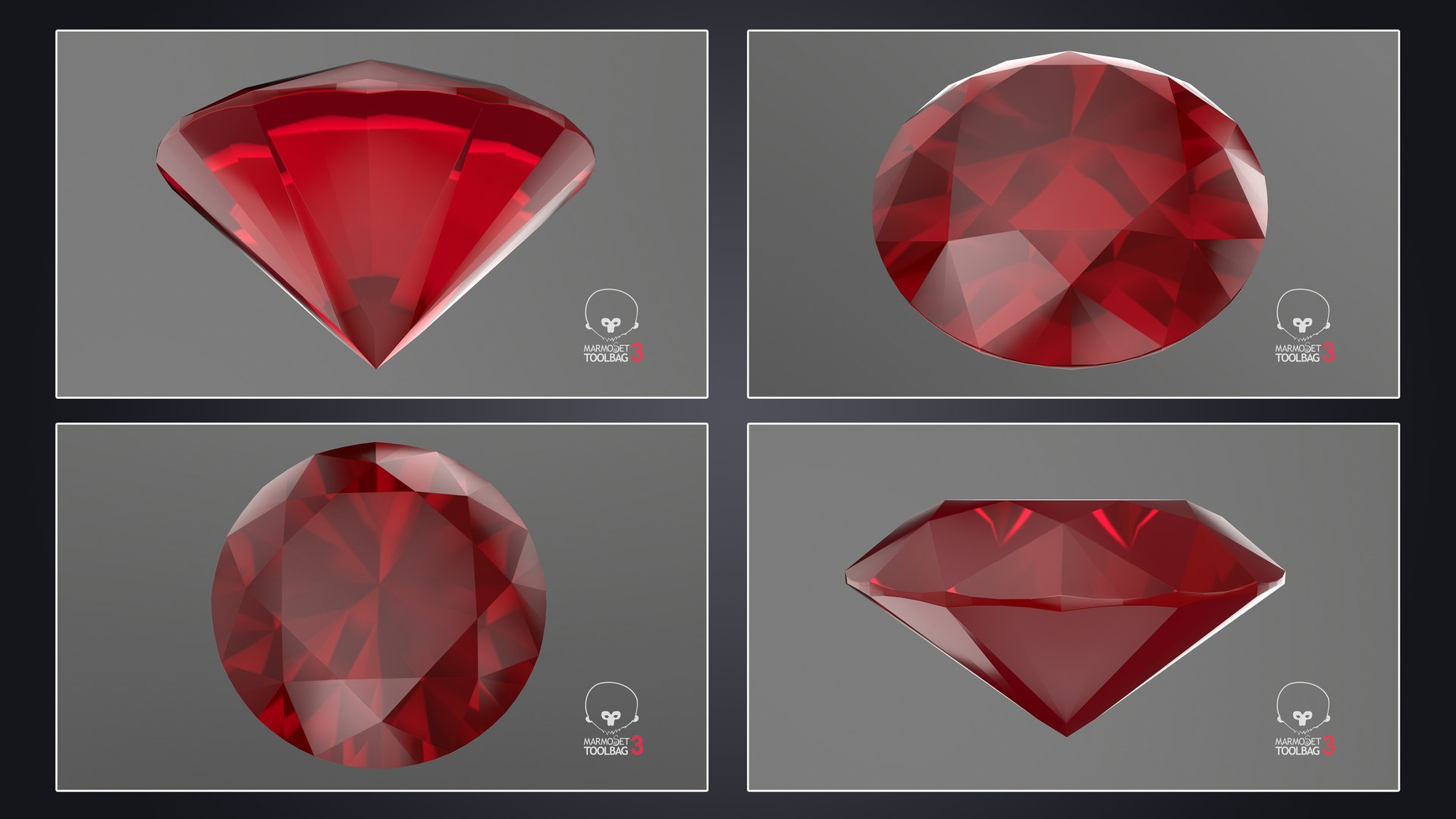 3D Ruby Stone Collection model https://p.turbosquid.com/ts-thumb/sM/oOk3jT/5d/roundbrilliantcutruby_pbr/jpg/1719118564/1920x1080/fit_q87/31642e1b18a7e6ca2163f6e41239f58eeb0e1e69/roundbrilliantcutruby_pbr.jpg