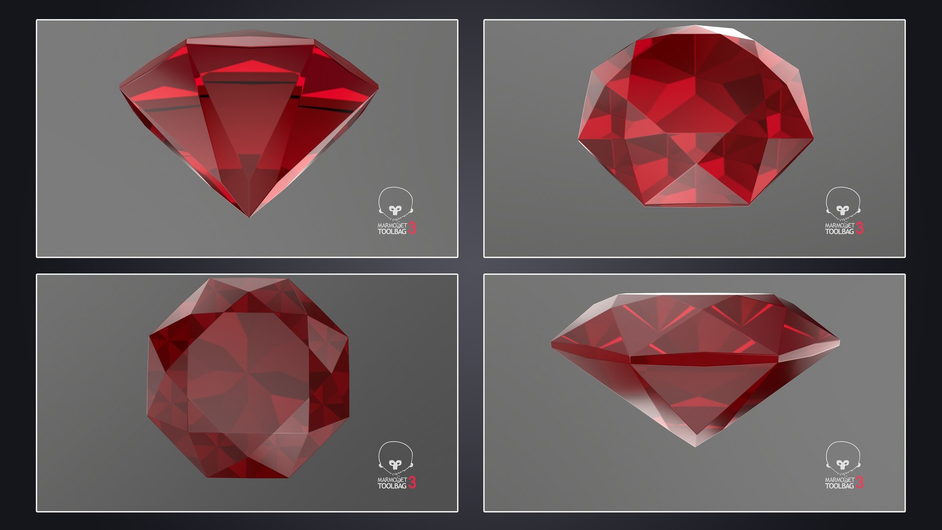 3D Ruby Stone Collection model https://p.turbosquid.com/ts-thumb/sM/oOk3jT/F6/singlecutruby_pbr/jpg/1719118868/1920x1080/fit_q87/62631552c7401b5b5d47392036609999b2ed19f1/singlecutruby_pbr.jpg