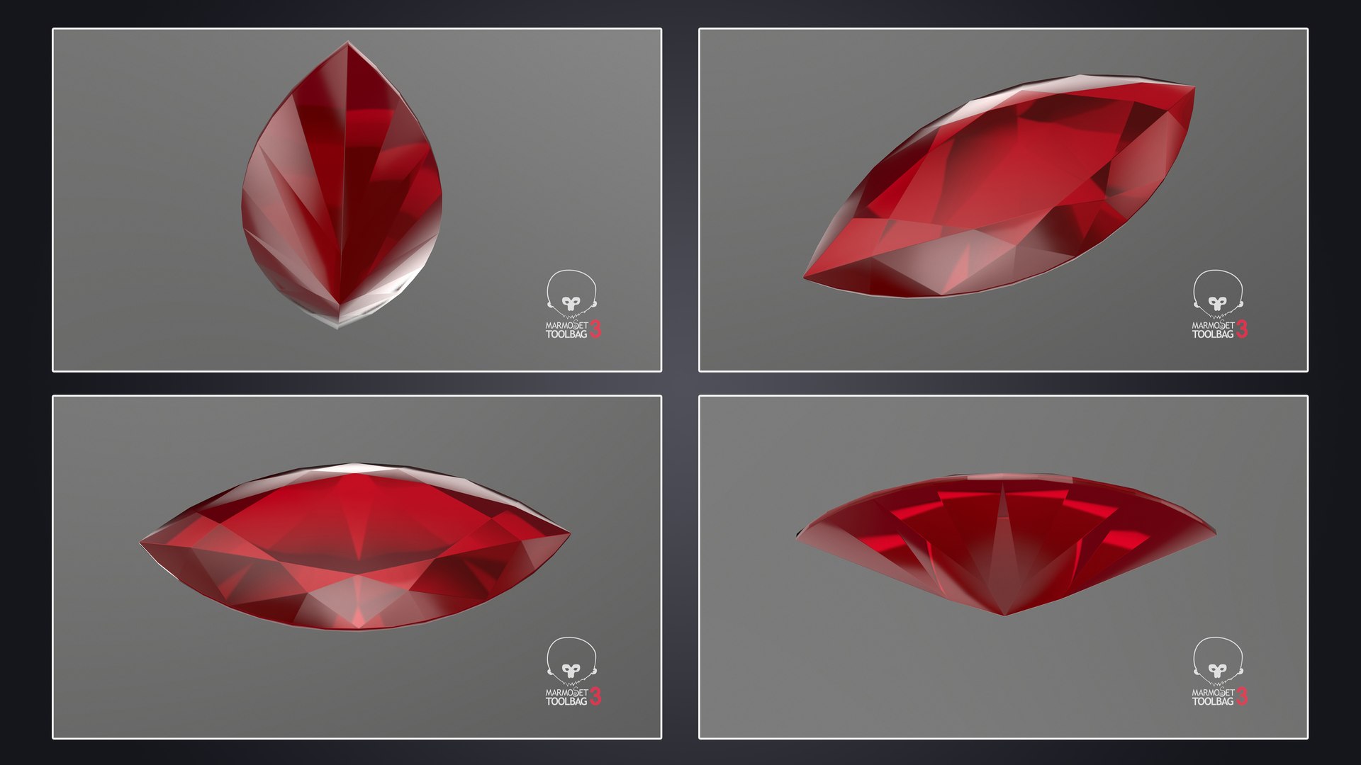 3D Ruby Stone Collection model https://p.turbosquid.com/ts-thumb/sM/oOk3jT/eU/marquisecutruby_pbr/jpg/1719117995/1920x1080/fit_q87/e62453e23251c7a831ab4a2ae7b58e5ff92817b7/marquisecutruby_pbr.jpg