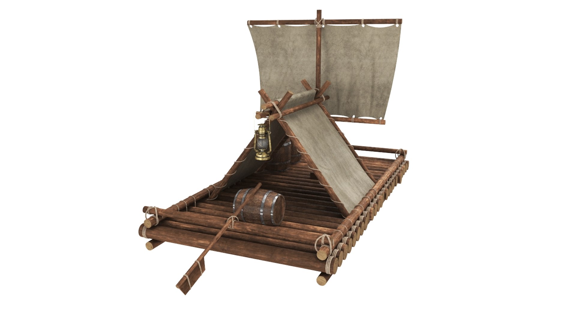 Real Raft 3D Model - TurboSquid 1400074