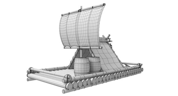 Real raft 3D model - TurboSquid 1400074