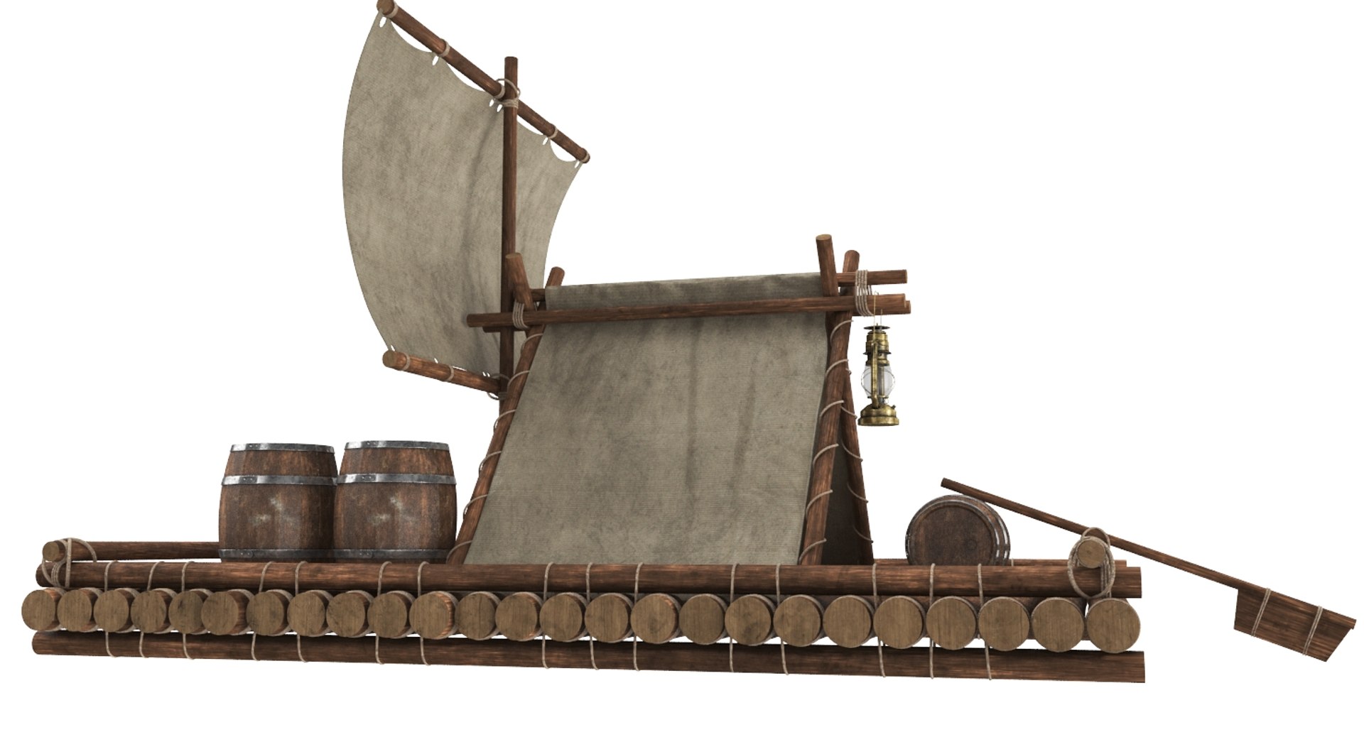 Real Raft 3D Model - TurboSquid 1400074