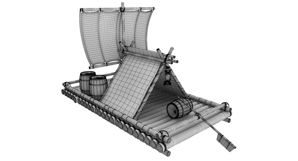 Real raft 3D model - TurboSquid 1400074