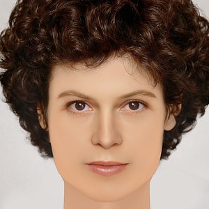 Sigourney Weaver Head - No Hair - Low poly head for game 3D