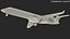 3D Bombardier CRJ550 Regional Jet United Express model
