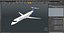 3D Bombardier CRJ550 Regional Jet United Express model