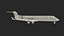 3D Bombardier CRJ550 Regional Jet United Express model