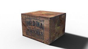 Vintage Wooden Match Box