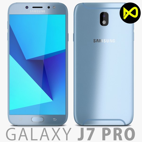 modelo 3d Samsung Galaxy J7 Pro 2017 Azul - TurboSquid 1203584