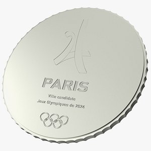 3D Silver Olympic Medal