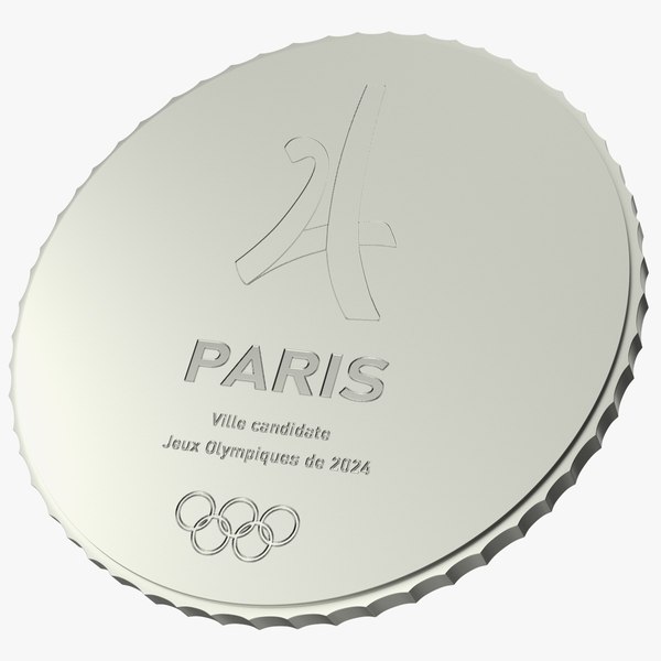 3D Silver Olympic Medal
