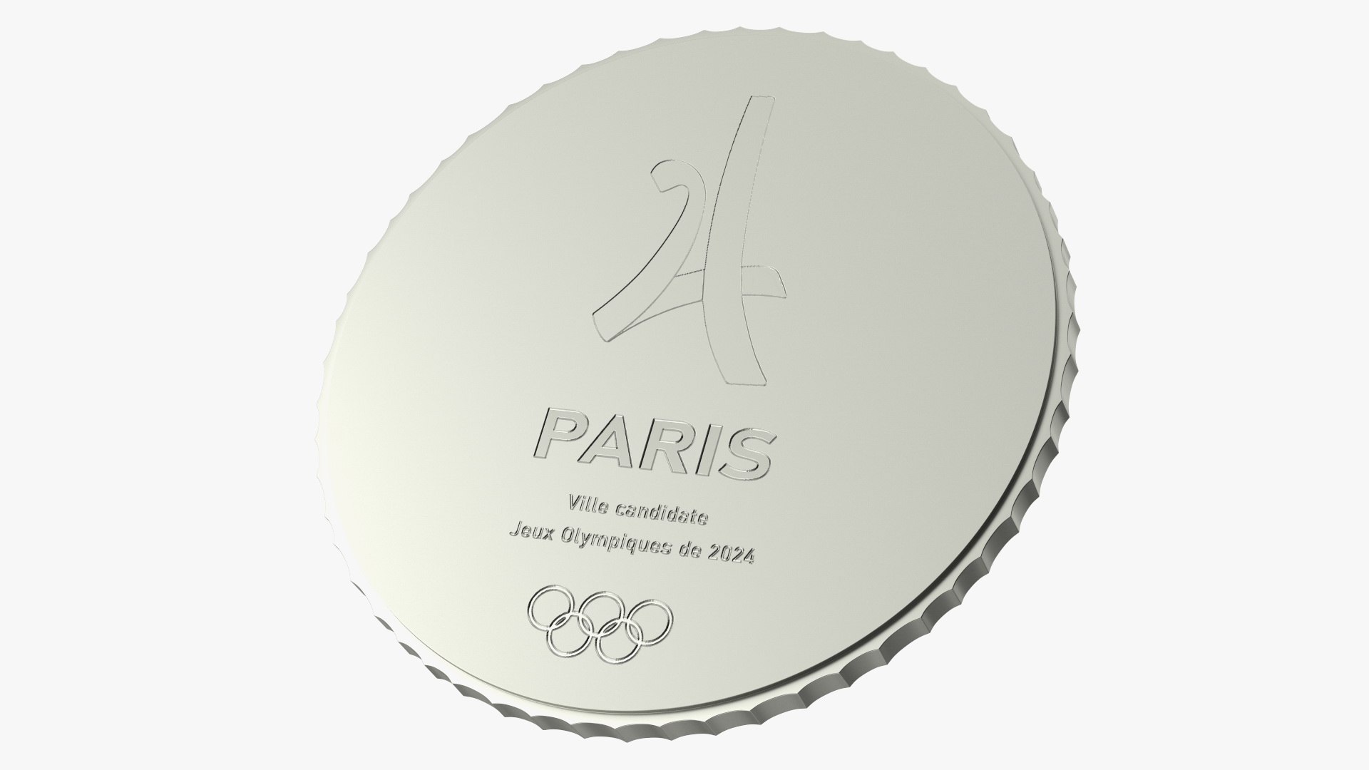 Silver Olympic Medal 3D model preview