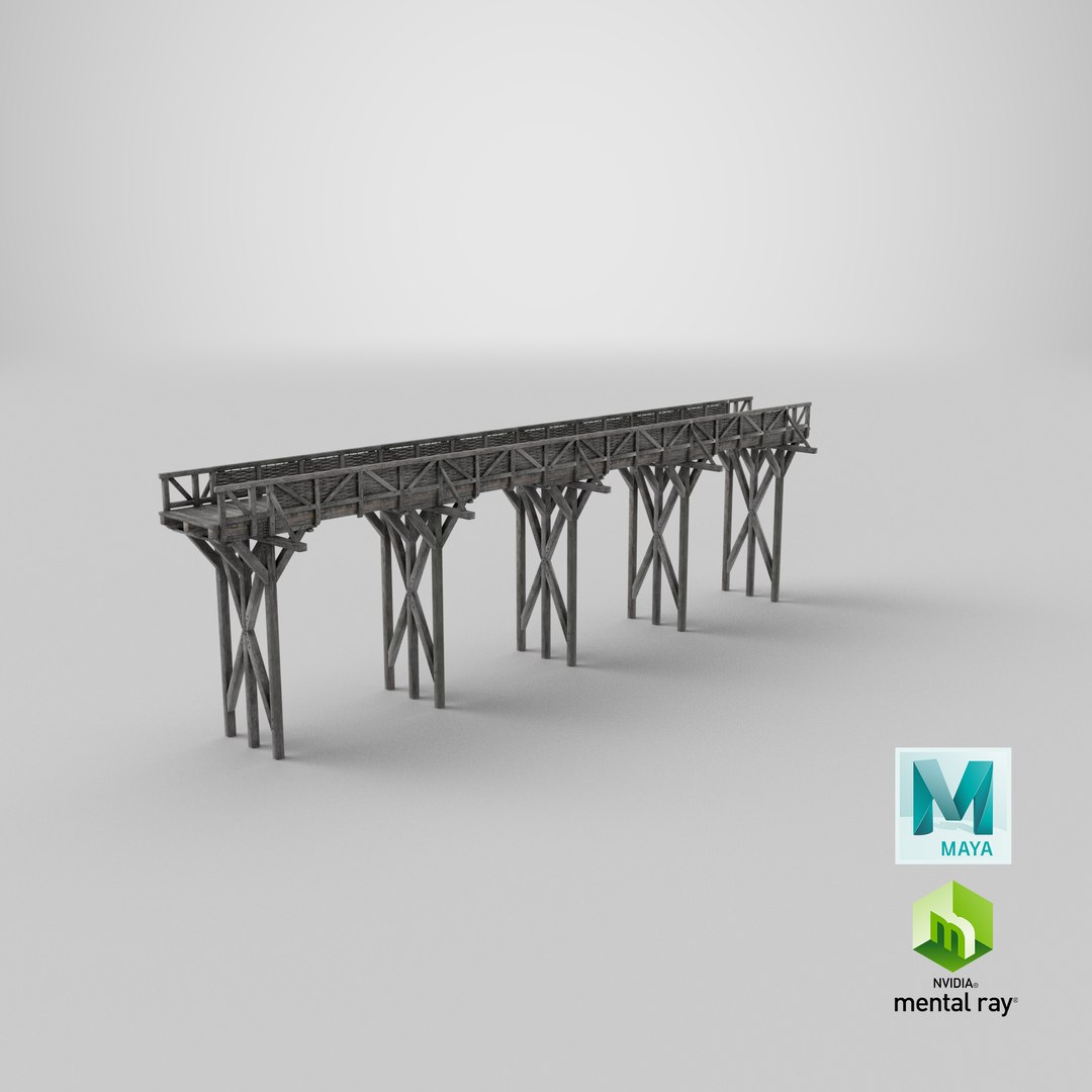 3D Medieval Wooden Bridge Tiled 4 Sections https://p.turbosquid.com/ts-thumb/sN/0cYUvH/nD/stemcell_maya_mental_ray_render/png/1639471190/1920x1080/fit_q87/b1c95ef7b0131adefdbc2afa69be114ae011adff/stemcell_maya_mental_ray_render.jpg