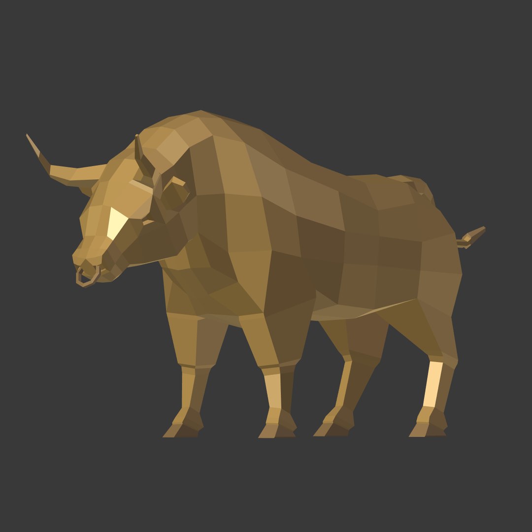 obj bull cartoon