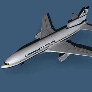 3D Lockheed L-1011-50 American Trans Air 1 model