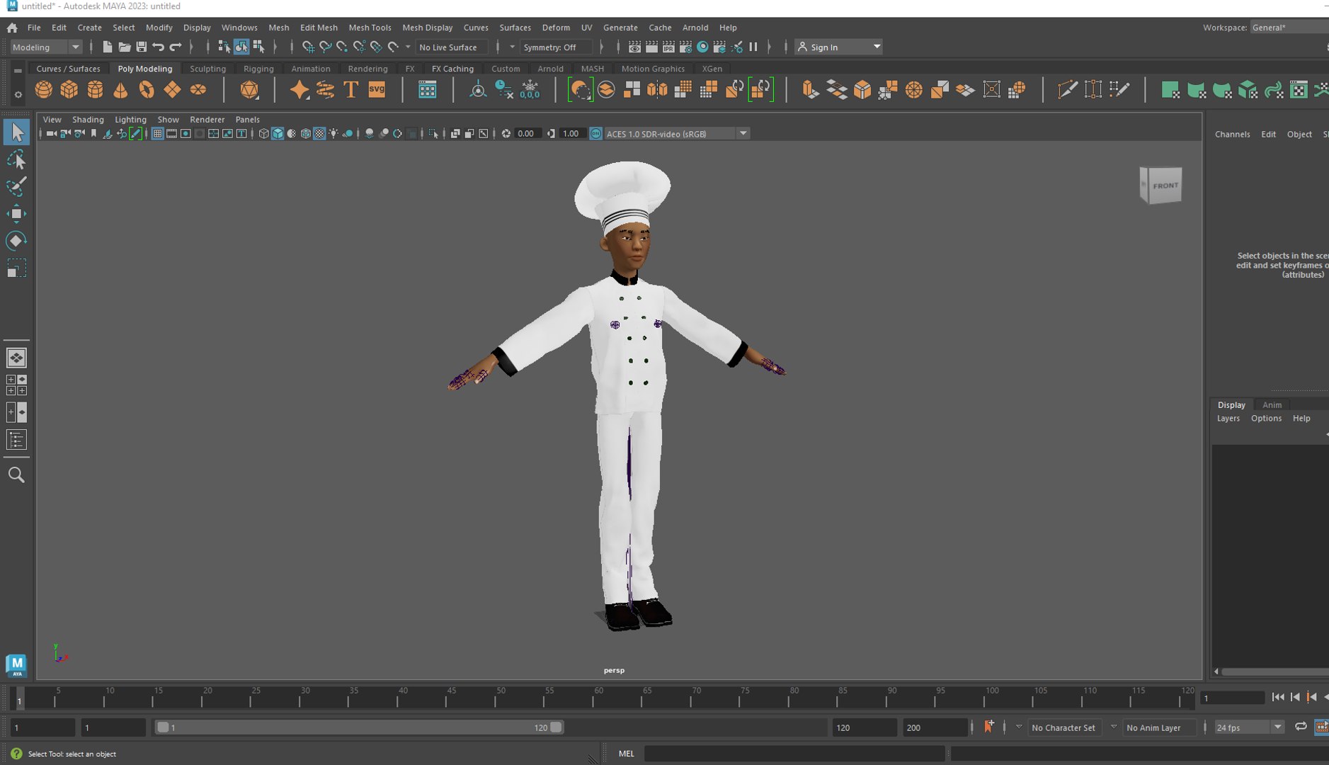 3D Cartoon 3D Rigged Food Maker Man Character Model - TurboSquid 2254444