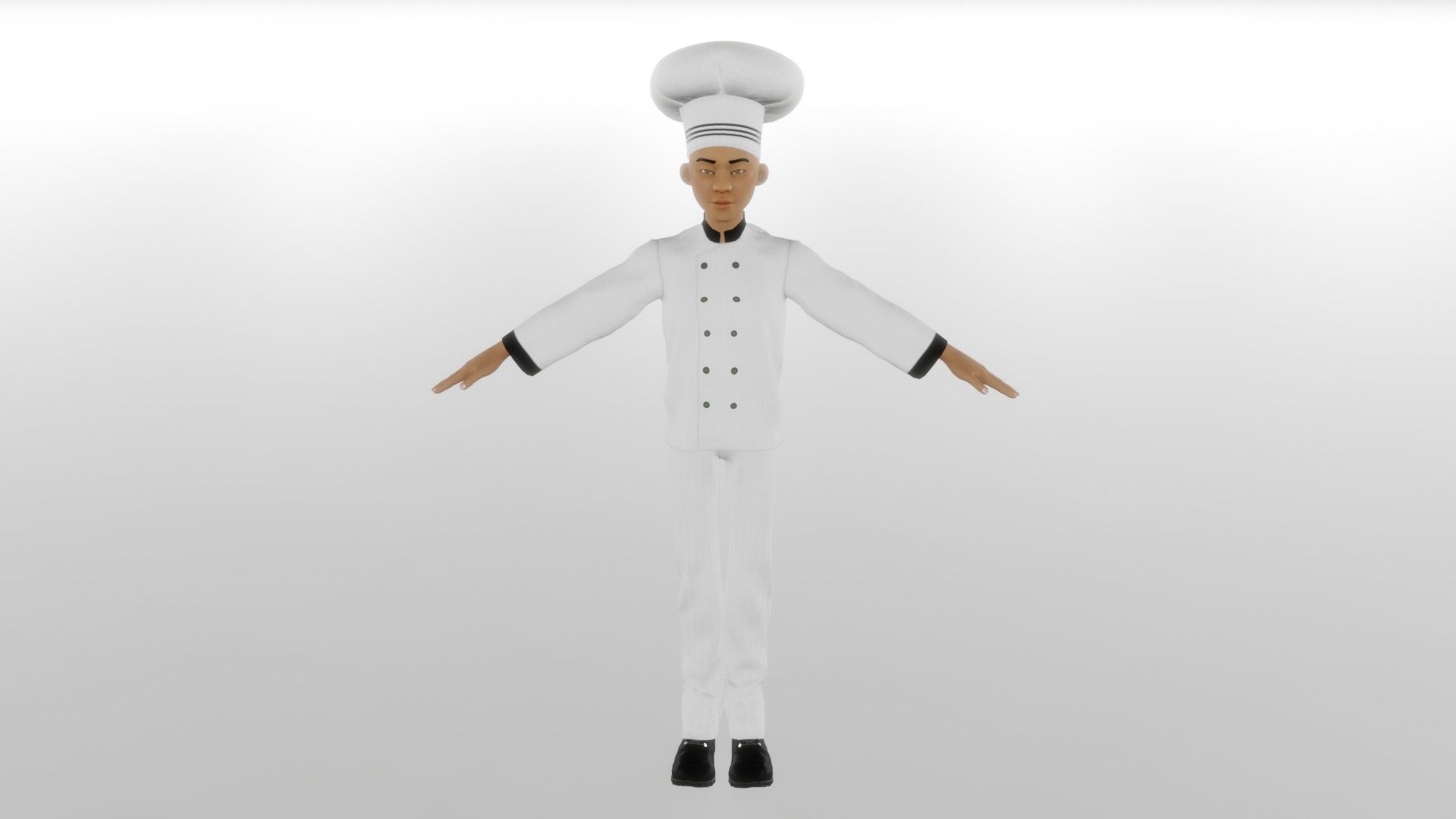 3D Cartoon 3D Rigged Food Maker Man Character Model - TurboSquid 2254444
