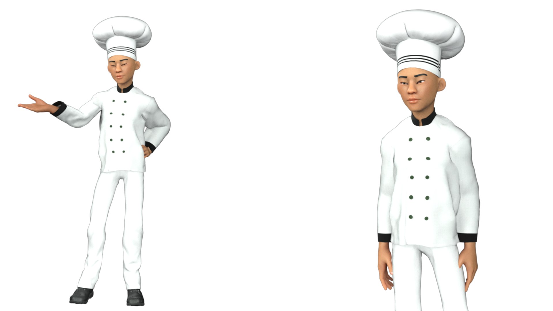 3D Cartoon 3D Rigged Food Maker Man Character Model - TurboSquid 2254444