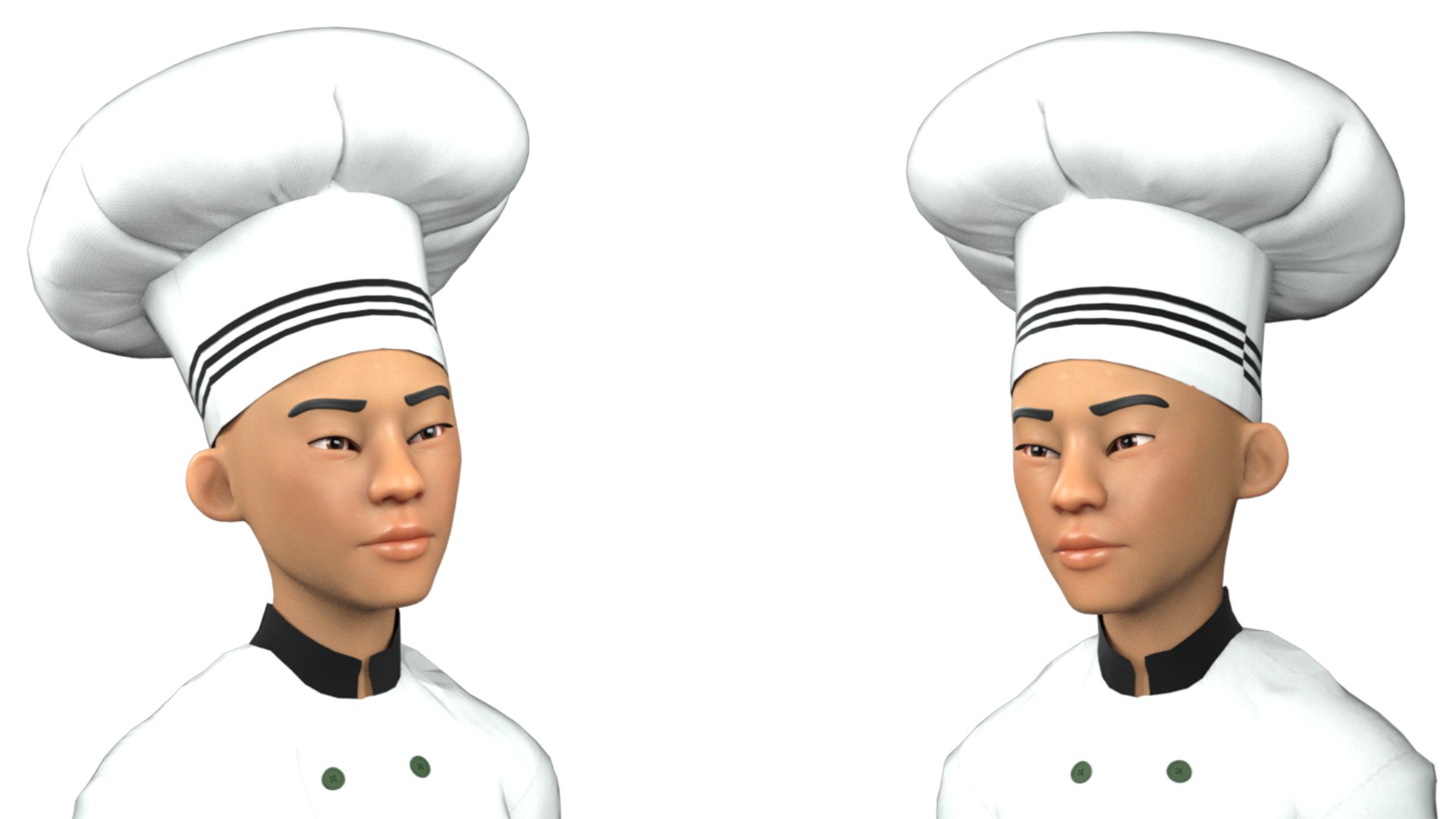 3D Cartoon 3D Rigged Food Maker Man Character Model - TurboSquid 2254444