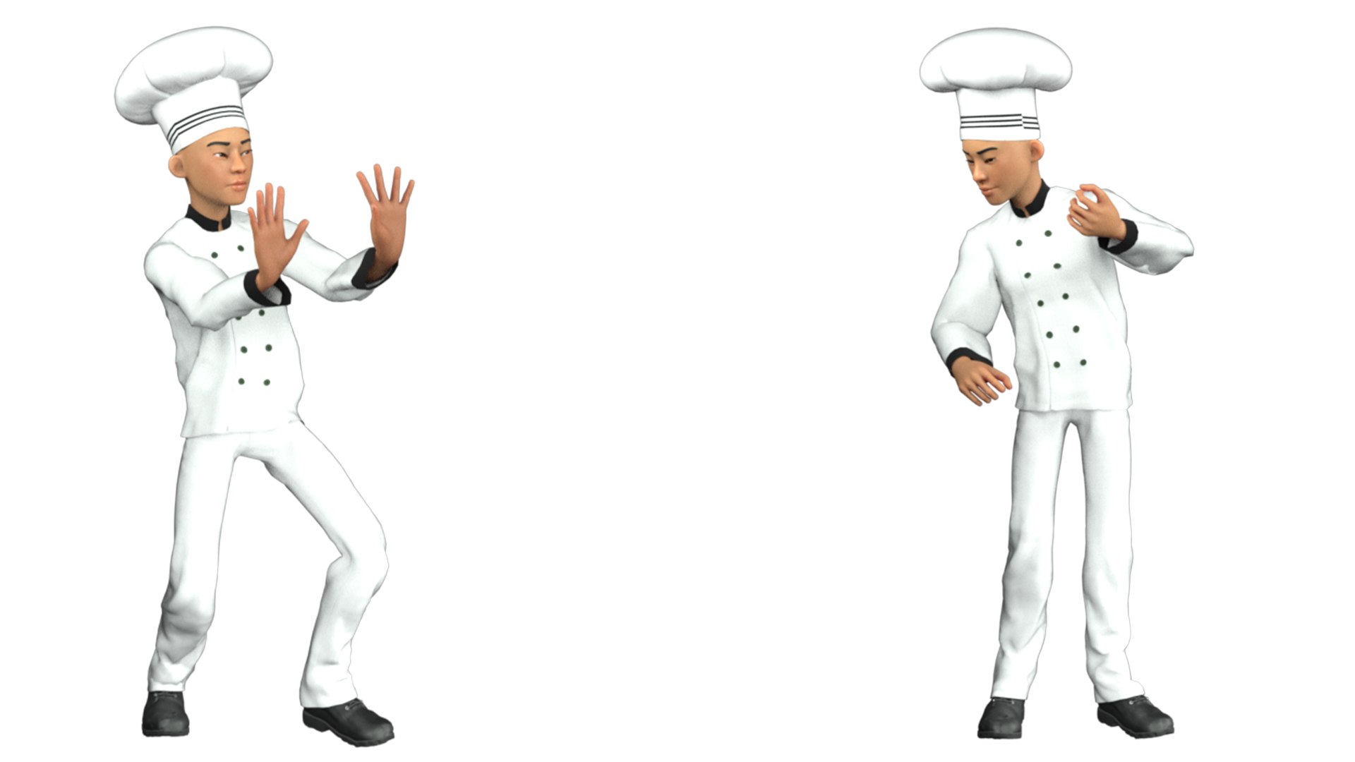 3D Cartoon 3D Rigged Food Maker Man Character Model - TurboSquid 2254444