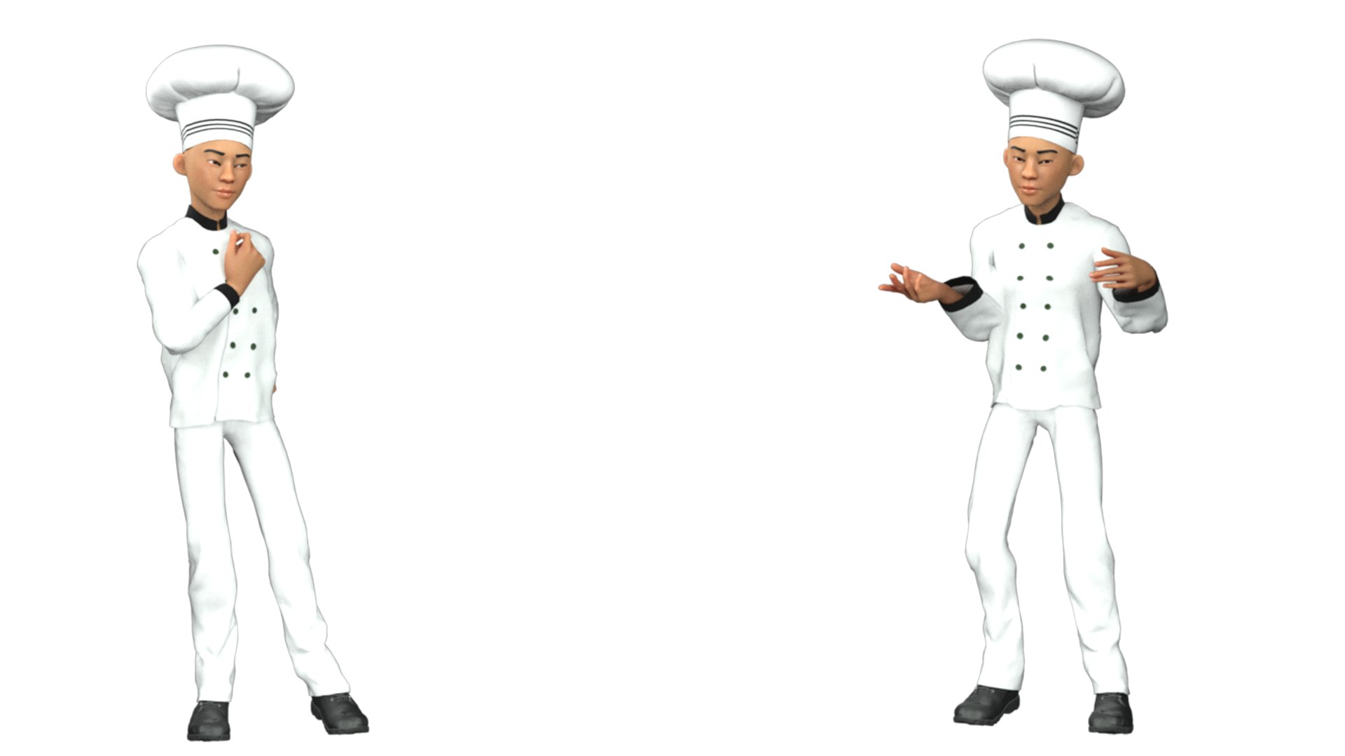 3D Cartoon 3D Rigged Food Maker Man Character Model - TurboSquid 2254444