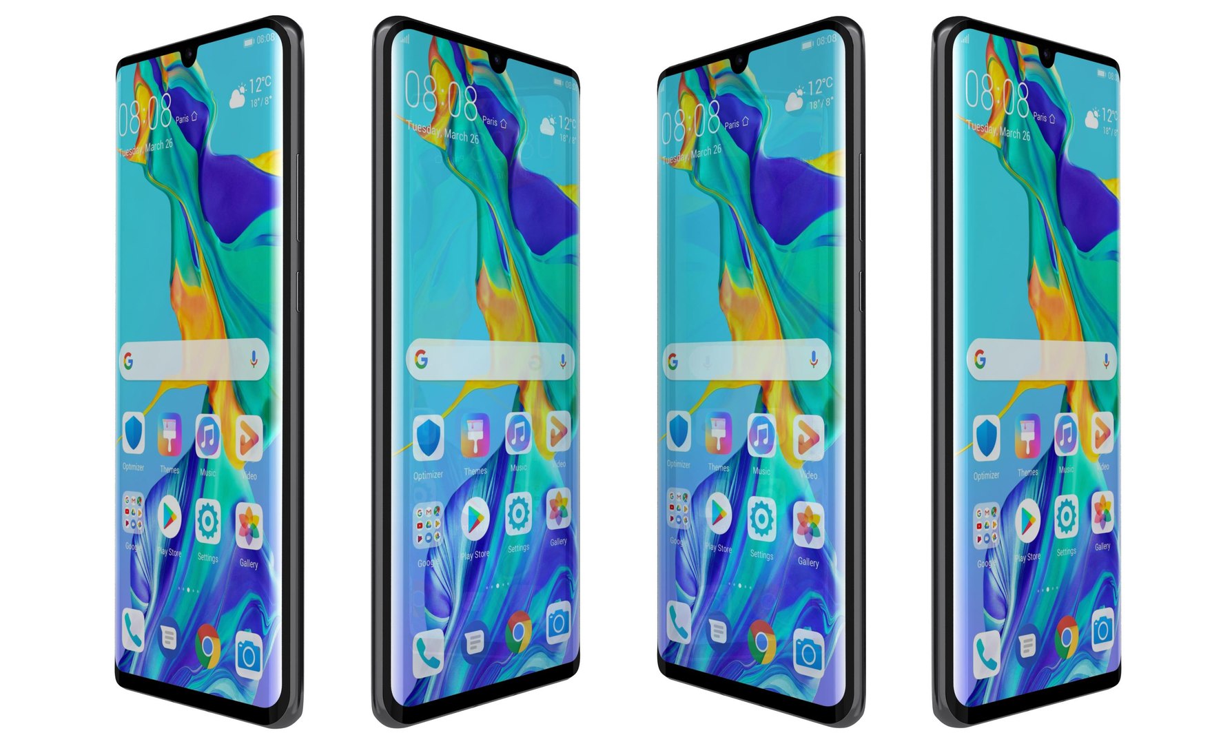 Huawei P30 Pro Black 3D Model - TurboSquid 1401063