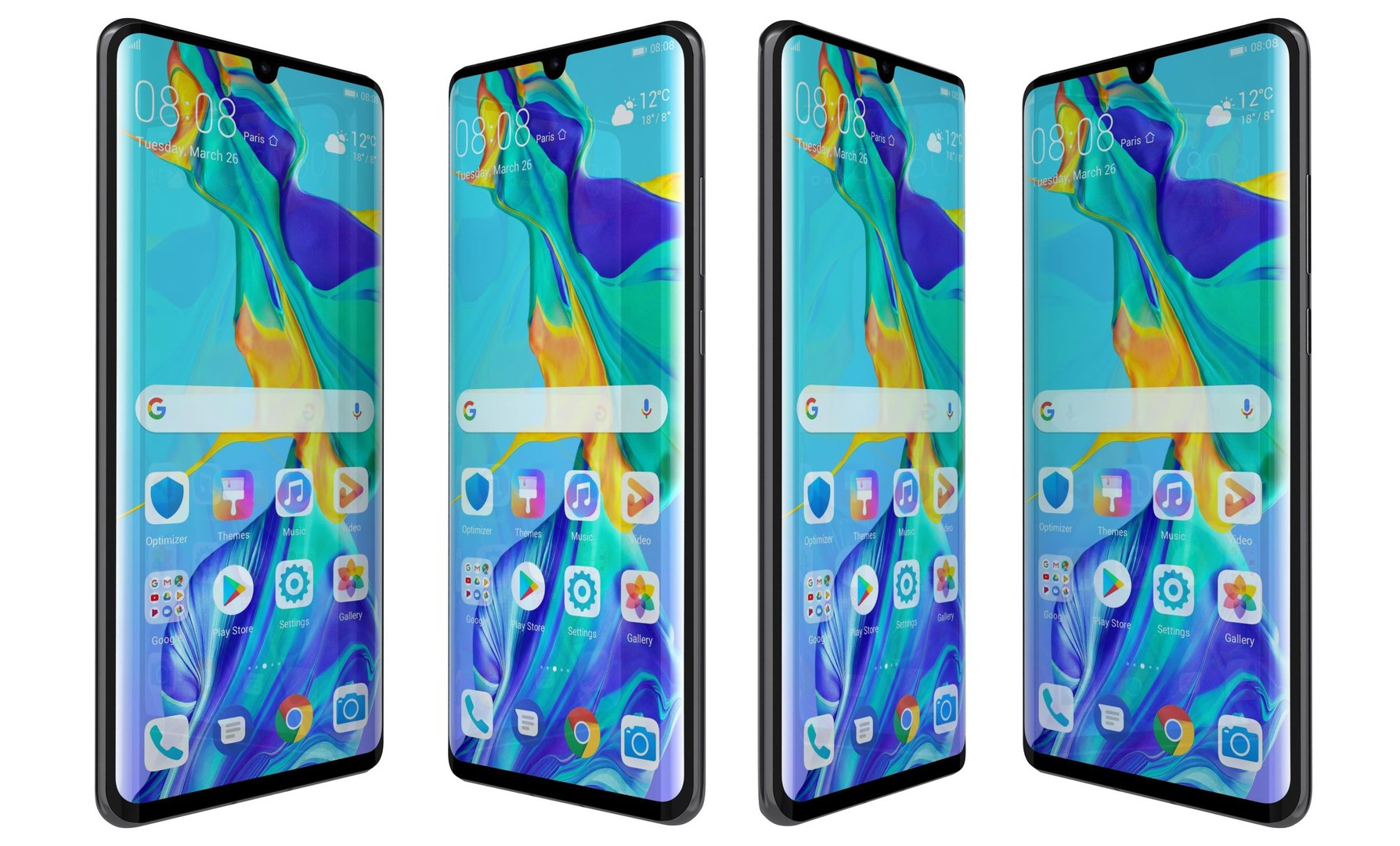 Huawei P30 Pro Black 3D Model - TurboSquid 1401063