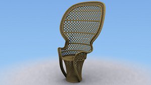 Wicker Fan Chair