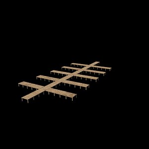 small bridge pier 3D model