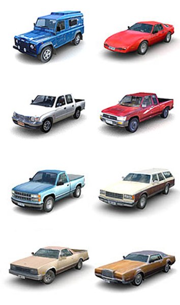 cars reflections noise 3d model