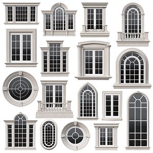 3D Classic Windows Collection model