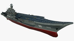 3D large aircraft carrier admiral