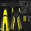 oceanic viper fins yellow 3d model