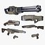 Collection of Sci-Fi Weapons