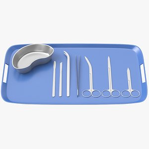 Surgery Tools Set 3D Model