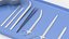 Ensemble d'outils de chirurgie modèle 3D