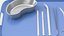 Ensemble d'outils de chirurgie modèle 3D