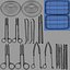 Ensemble d'outils de chirurgie modèle 3D